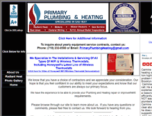 Tablet Screenshot of primaryheatingservices.com